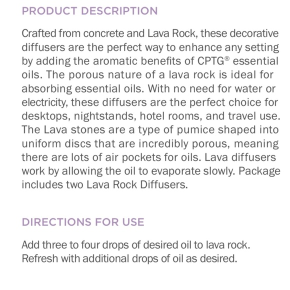 Concrete Lava Rock diffuser (2 per box) - Picture 4 of 4